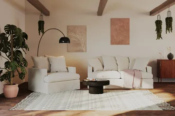Kopparbo Soffbord 75 cm Runt Svart - Svartlaserad ek - Möbler - Bord & matgrupper - Soffbord