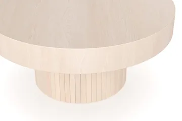 Kopparbo Soffbord 75 cm Runt Vitlaserad Ek - Vitlaserad ek - Möbler - Bord & matgrupper - Soffbord