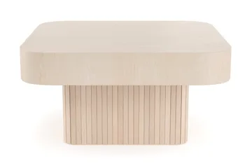 Bark Kopparbo Soffbord 80 cm Ljust vitlaserat ekträ - Möbler - Trademax