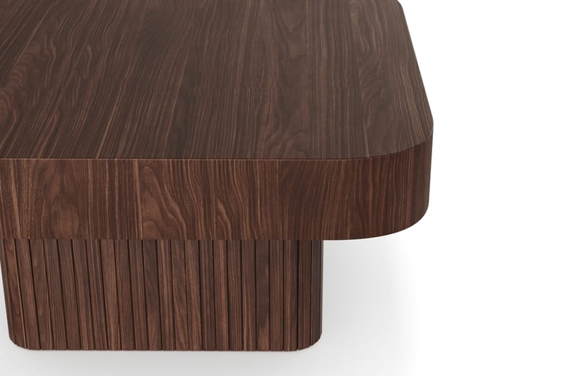 Kopparbo soffbord 80 cm Valnöt - Mörkbrunt valnötsträ - Möbler - Bord & matgrupper - Soffbord