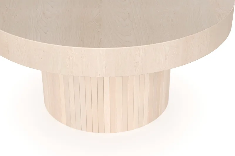 Kopparbo Soffbord 90 cm Runt Vitlaserad Ek - Ljust vitlaserat ekträ - Möbler - Bord & matgrupper - Soffbord