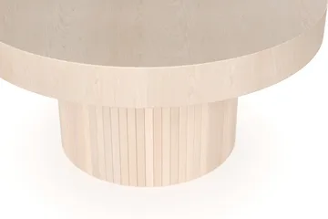 Kopparbo Soffbord 90 cm Runt Vitlaserad Ek - Vitlaserad ek - Möbler - Bord & matgrupper - Soffbord