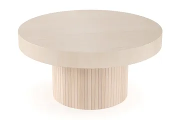 Kopparbo Soffbord 90 cm Runt Vitlaserad Ek - Vitlaserad ek - Möbler - Bord & matgrupper - Soffbord