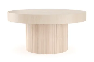 Kopparbo Soffbord 90 cm Runt Vitlaserad Ek - Vitlaserad ek - Möbler - Bord & matgrupper - Soffbord