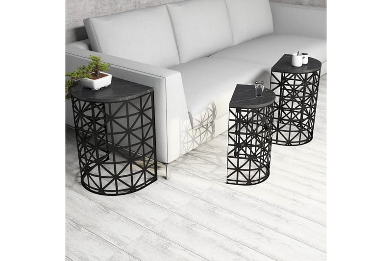 Koraleigh Satsbord 46 cm - Svart - Möbler - Bord & matgrupper - Soffbord