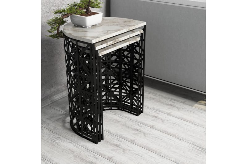 Koraleigh Satsbord 46 cm - Vit - Möbler - Bord & matgrupper - Soffbord