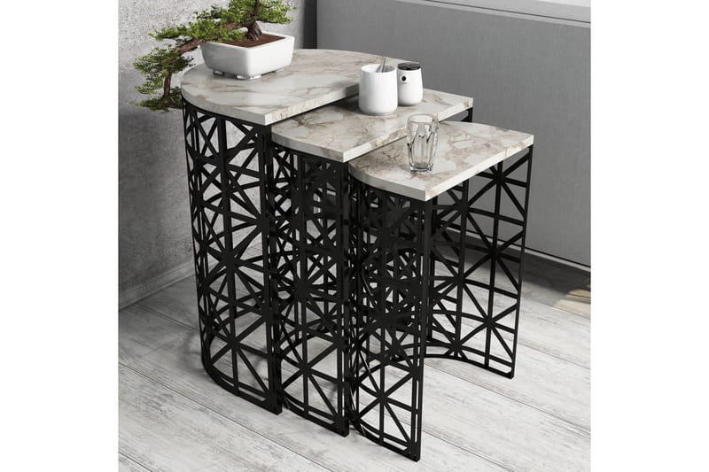 Koraleigh Satsbord 46 cm - Vit - Möbler - Bord & matgrupper - Soffbord