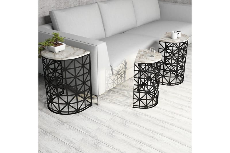 Koraleigh Satsbord 46 cm - Vit - Möbler - Bord & matgrupper - Soffbord