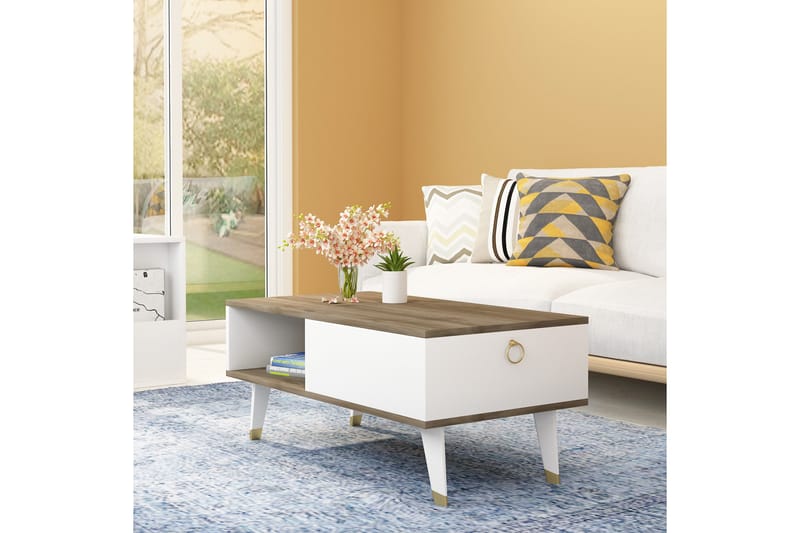 Koruco Soffbord 90x42,4x90 cm - Brun - Möbler - Bord & matgrupper - Soffbord