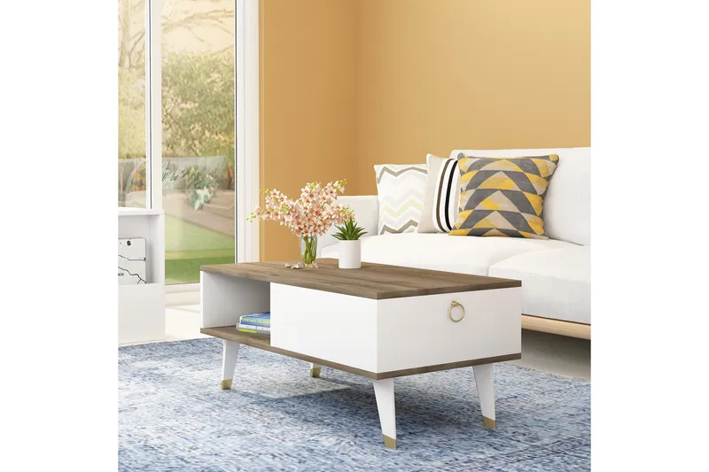 Koruco Soffbord 90x42,4x90 cm - Brun - Möbler - Bord & matgrupper - Soffbord