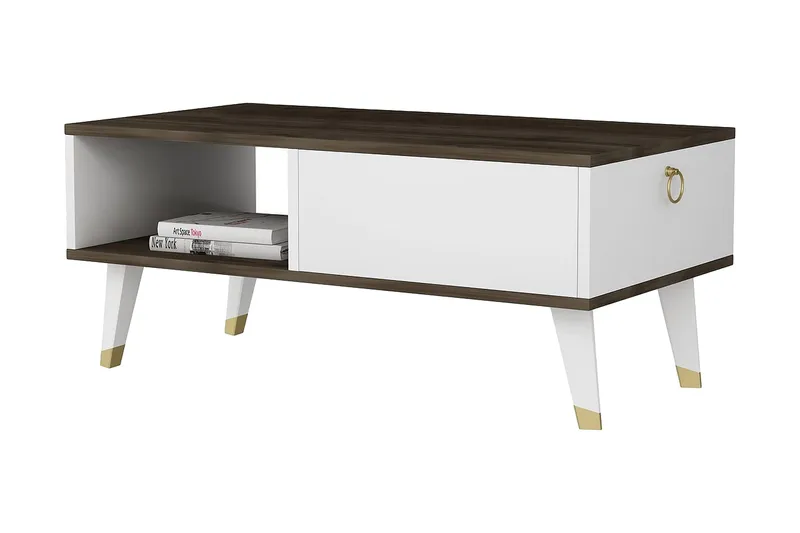 Koruco Soffbord 90x42,4x90 cm, Brun