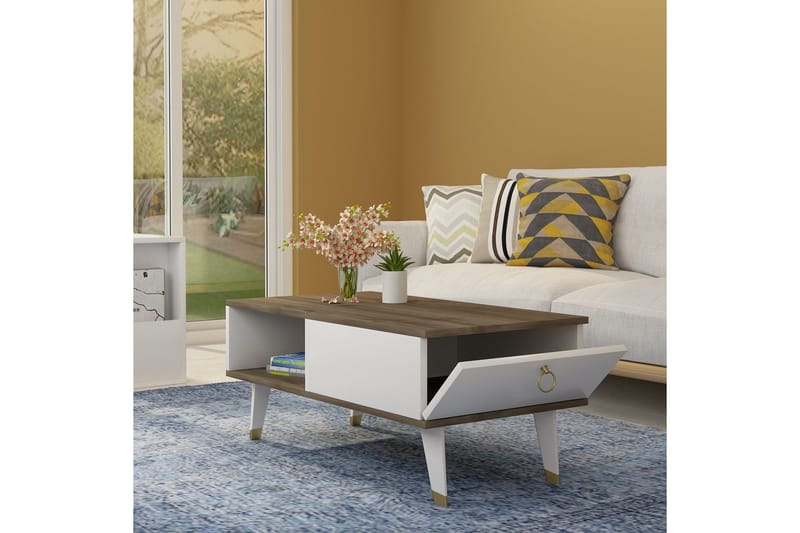 Koruco Soffbord 90x42,4x90 cm - Brun - Möbler - Bord & matgrupper - Soffbord