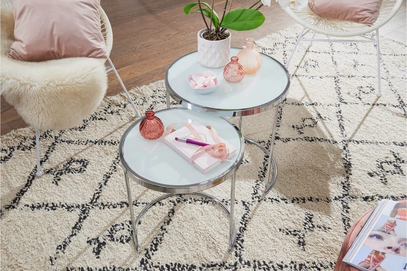 Krecker Satsbord 50 cm - Vit - Möbler - Bord & matgrupper - Soffbord