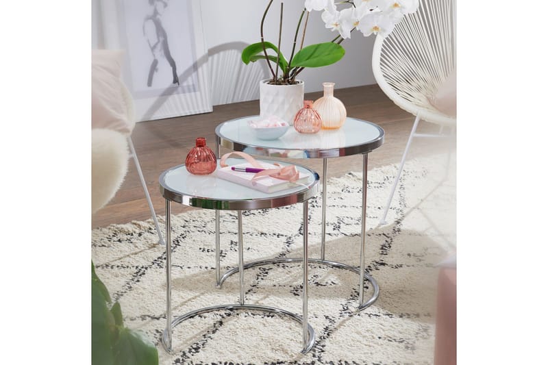 Krecker Satsbord 50 cm - Vit - Möbler - Bord & matgrupper - Soffbord