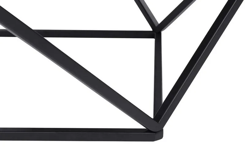 Kubsch Kaffebord Marmormönster - Svart - Möbler - Bord & matgrupper - Soffbord