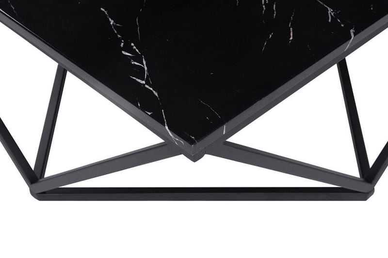 Kubsch Kaffebord Marmormönster - Svart - Möbler - Bord & matgrupper - Soffbord