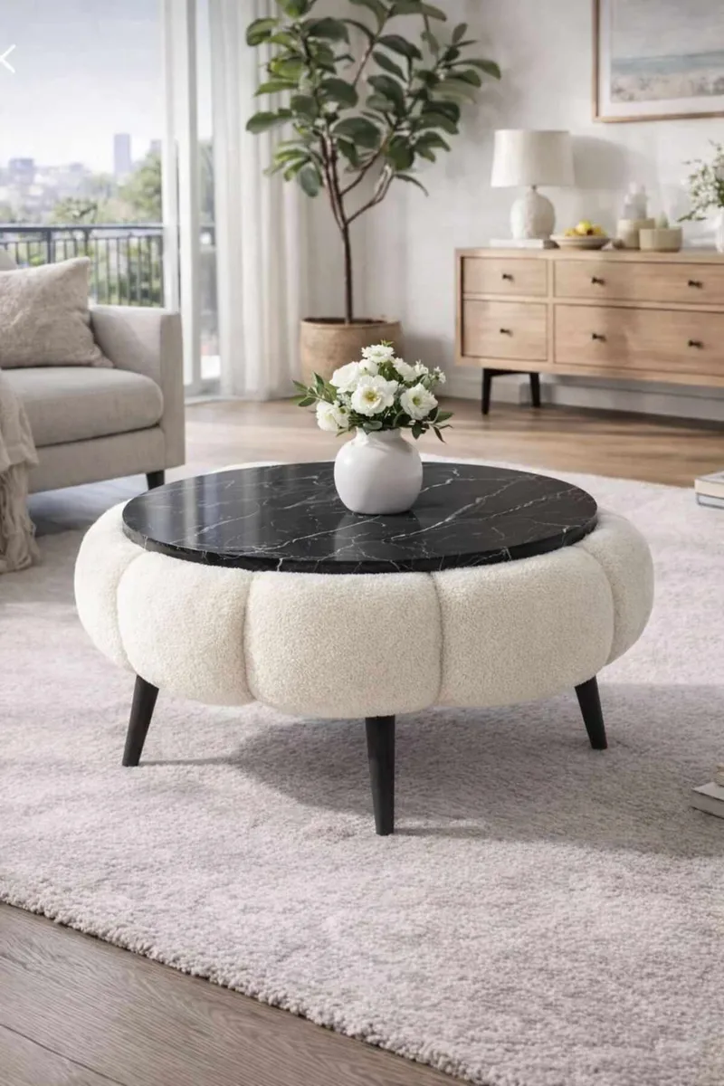 Kundu Soffbord Rund 60 cm Bubblig - Möbler - Bord & matgrupper - Soffbord