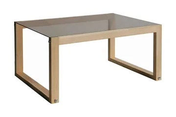 Kuselov Soffbord 85 cm - Ljus Natur/Glas - Möbler - Bord & matgrupper - Soffbord