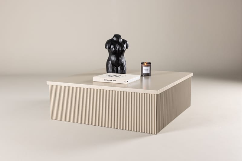 Lanox Soffbord 90x90 cm Beige - Venture Home - Soffbord