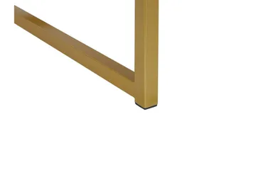 Largona 40 cm Kvadratiskt Soffbord med Lådor i Trä med Metallunderrede - Vit - Möbler - Bord & matgrupper - Soffbord