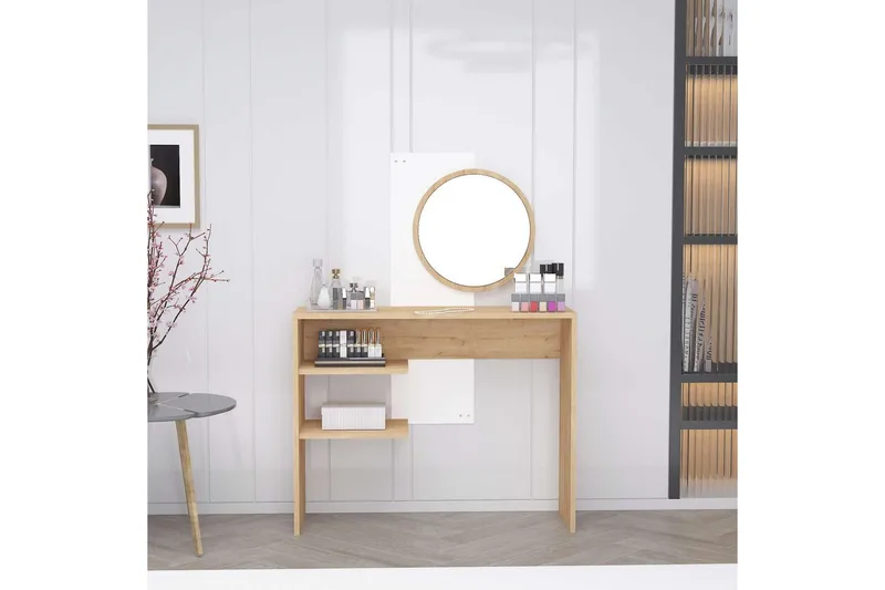 Laxman Sminkbord 96 cm - Blå/Vit - Möbler - Bord & matgrupper - Sminkbord & toalettbord - Sminkbord med spegel