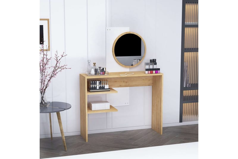 Laxman Sminkbord 96 cm - Blå/Vit - Möbler - Bord & matgrupper - Sminkbord & toalettbord - Sminkbord med spegel