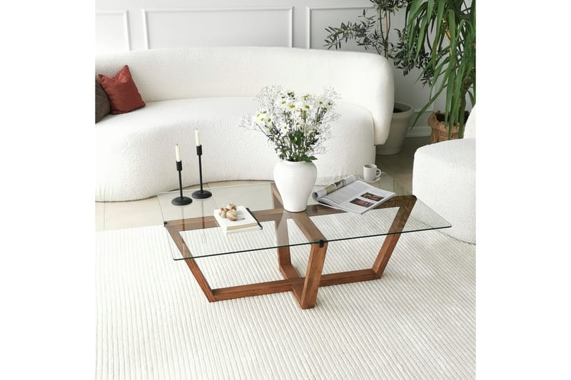 Liepene Soffbord 105x35x105 cm - Brun - Möbler - Bord & matgrupper - Soffbord