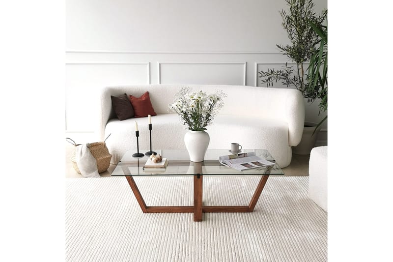 Liepene Soffbord 105x35x105 cm - Brun - Möbler - Bord & matgrupper - Soffbord