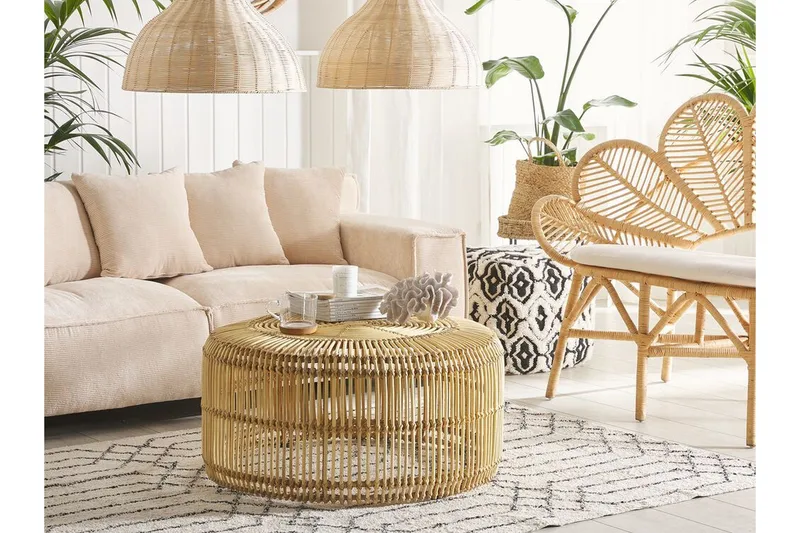 Limni Soffbord 84 cm - Rotting/Ljust Trä - Möbler - Bord & matgrupper - Soffbord