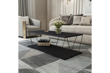 Ljusfors Soffbord 120 cm med Förvaring Hylla - Antracit/Svart - Möbler - Bord & matgrupper - Soffbord