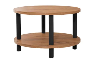 Lofita Soffbord 70x43,7x70 cm Runt - Brun/Svart - Möbler - Bord & matgrupper - Soffbord
