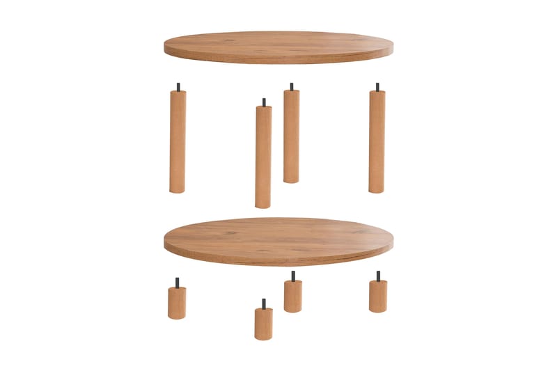 Lofita Soffbord 70x43,7x70 cm Runt - Grön - Möbler - Bord & matgrupper - Soffbord