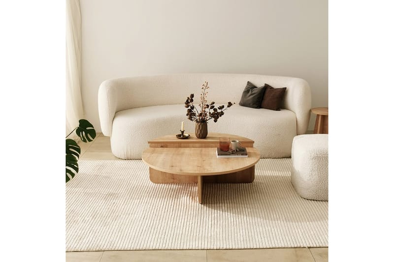 Louvrall Soffbord 90 cm - Ek - Möbler - Bord & matgrupper - Soffbord