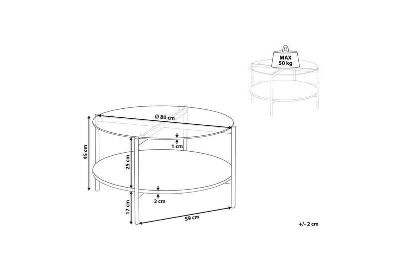 Soffbord Lovell Silver/ljust trä - Silver/ljust trä - Möbler - Bord & matgrupper - Soffbord