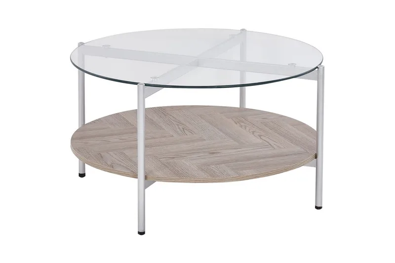 Soffbord Lovell Silver/ljust trä - Silver/ljust trä - Möbler - Bord & matgrupper - Soffbord