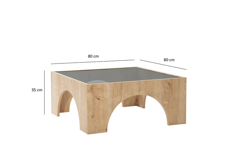 Lowan Soffbord 80 cm - Brun - Möbler - Bord & matgrupper - Soffbord