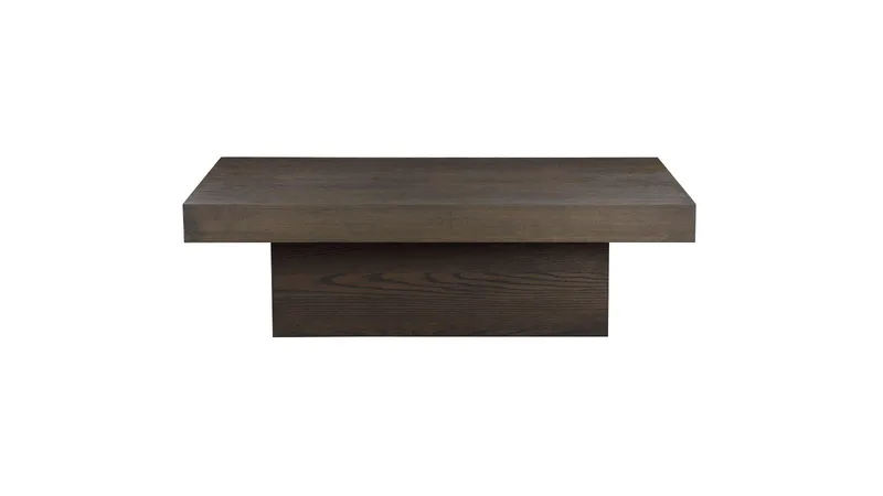 Soffbord Lunvik 130x70 cm - Brunlackad och vitpigmenterad finish - Möbler - Bord & matgrupper - Soffbord