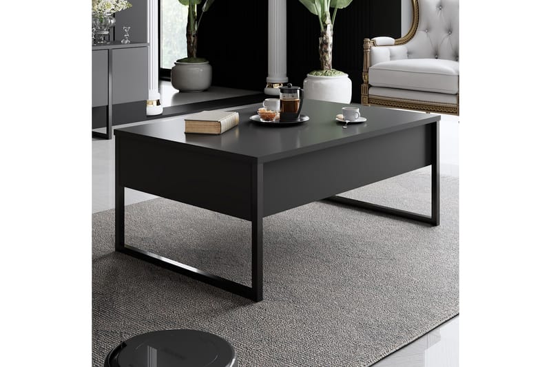 Luxe Soffbord 90x40 cm Svart - Hanah Home - Möbler - Bord & matgrupper - Soffbord