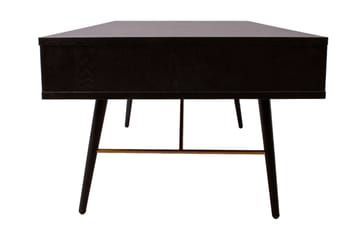 Luxem Soffbord 115 cm med Förvaring Låda + Hylla - Svart/Koppar - Möbler - Bord & matgrupper - Soffbord