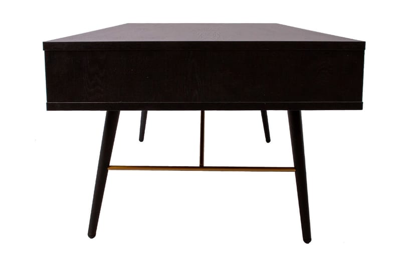 Luxem Soffbord 115 cm med Förvaring Låda + Hylla - Svart/Koppar - Möbler - Bord & matgrupper - Soffbord