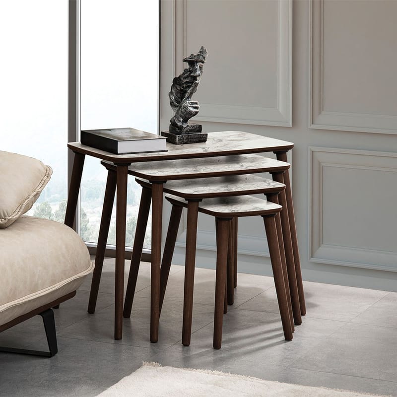 Lyvenn Satsbord 70 cm - Vit - Möbler - Bord & matgrupper - Soffbord - Kistbord