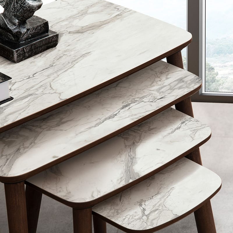 Lyvenn Satsbord 70 cm - Vit - Möbler - Bord & matgrupper - Soffbord - Kistbord