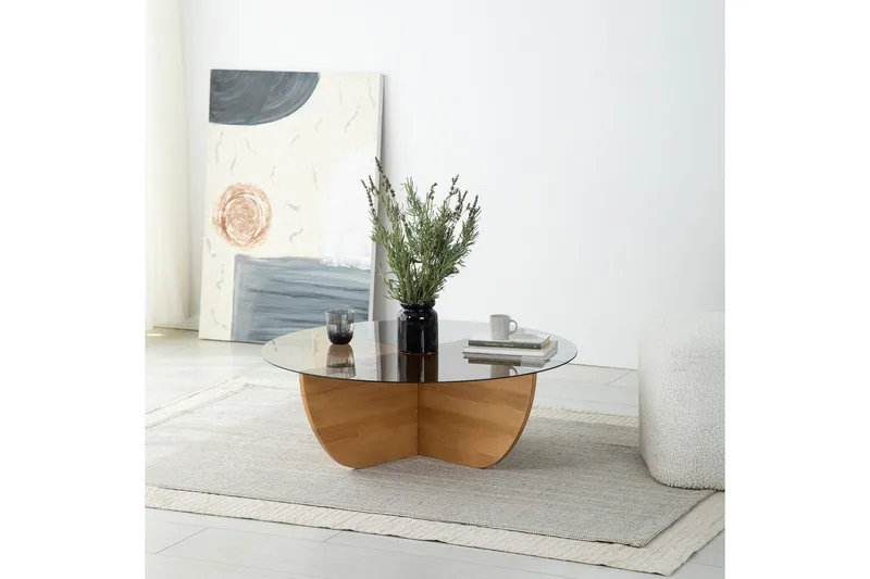 Soffbord Makhan Ek - Ljusbrun - Möbler - Bord & matgrupper - Soffbord