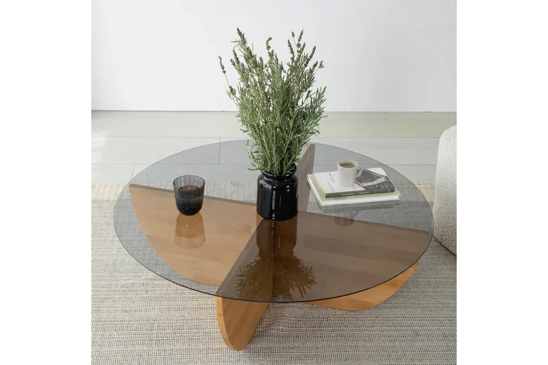 Soffbord Makhan Ek - Ljusbrun - Möbler - Bord & matgrupper - Soffbord