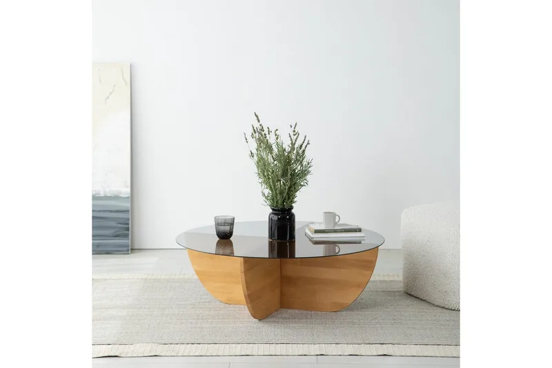 Soffbord Makhan Ek - Ljusbrun - Möbler - Bord & matgrupper - Soffbord