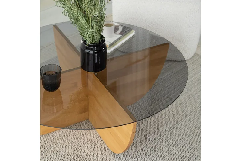 Soffbord Makhan Ek - Ljusbrun - Möbler - Bord & matgrupper - Soffbord