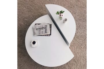 Malling Soffbord 90x30x90 cm Oval - Vit - Möbler - Bord & matgrupper - Soffbord