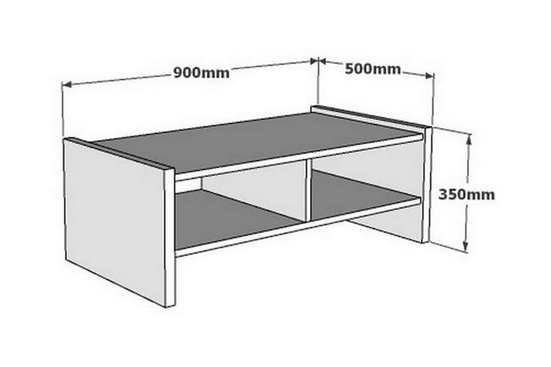 Malling Soffbord 90x35x90 cm - Brun - Soffbord