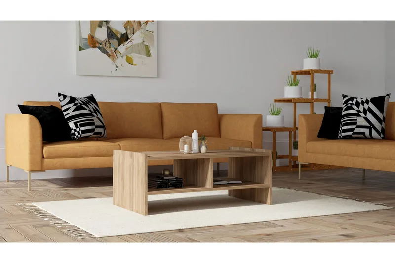 Malling Soffbord 90x35x90 cm - Brun - Möbler - Bord & matgrupper - Soffbord