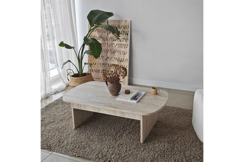 Soffbord Malo Travertin - Travertin - Möbler - Bord & matgrupper - Soffbord